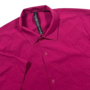 Lululemon Airing Easy Camp Collar Shirt Mens S Lightweight Breathable Wild Berry